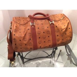 Mcm vintage large duffle bag